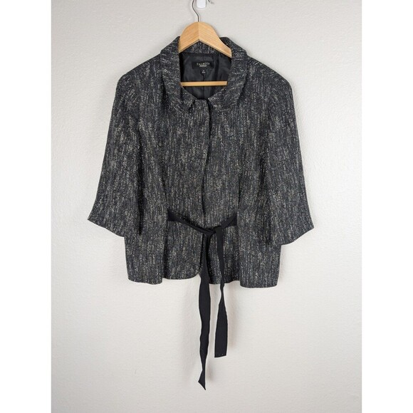 Talbots Snap Button Blazer Ribbon Tie Size 14 - Picture 1 of 6